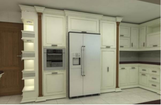 بررسی زیر چراغی و تاج کابینت
